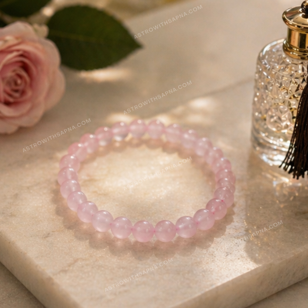 Rose Quartz Crystal Bracelet