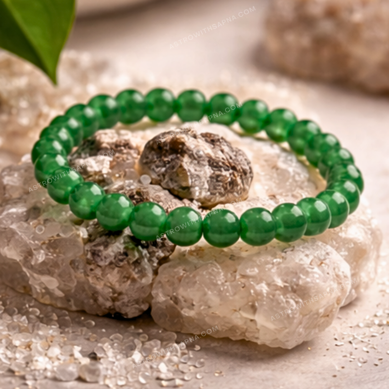 Green Aventurine Bead Bracelet – Wealth, Luck & Prosperity Crystal Bracelet