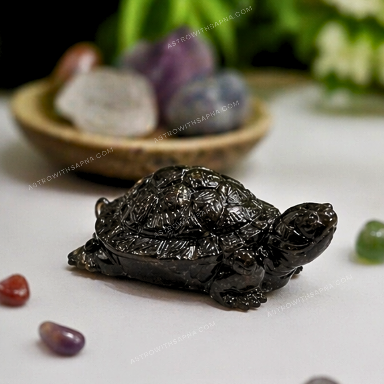 42 Black Pyrite Turtle – Protection, Stability & Wealth Energy Idol - Image 3