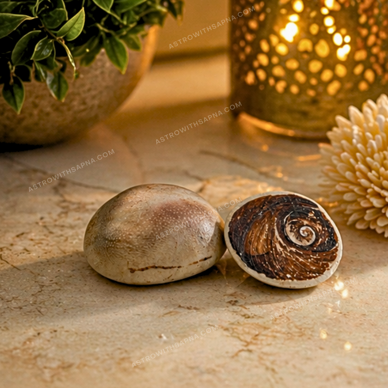 Gomti Chakra Pair – Sacred Prosperity & Protection Shell